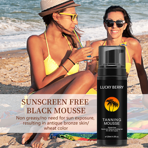 OEM ODM Private Label Vegan Autobronzant Écran solaire Produits de bronzage Ingrédients biologiques Mousse <span class=keywords><strong>liquide</strong></span> de bronzage pour le corps - Product Image 3