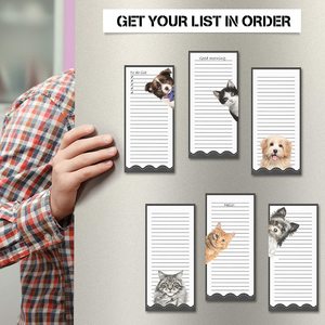 60sheets Cat Dog <strong>Fridge</strong> Magnet Daily Planner Memo <strong>Pad</strong> Magnetic Notepad Sticky <strong>Notes</strong> Custom Printing Pattern Office School Home - Product Image 2