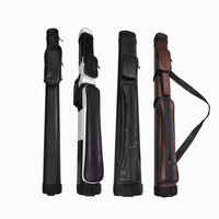 Étui de queue de billard professionnel en cuir, économique, pour billard américain et snooker, vente en gros