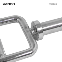 Barre de triceps multi-prise VANBO en gros pour hommes et femmes, barre de triceps de 34,5 pouces avec manchon de 50 mm pour l'entraînement des bras à domicile et en salle de sport