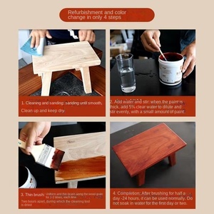 Sơn hạt gỗ gốc nước thân thiện với môi trường chất lượng cao cho đồ nội thất và sàn chủ yếu được sử dụng làm lớp phủ epoxy thiết bị - Product Image 5