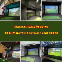 Meilleurs panneaux muraux de golf sportifs avec revêtement en vinyle et mousse EPE pour mur d'escalade domestique et usage en garage - Tailles personnalisables