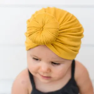2021新款高品质儿童配件棉结超大婴儿头巾头带甜甜圈