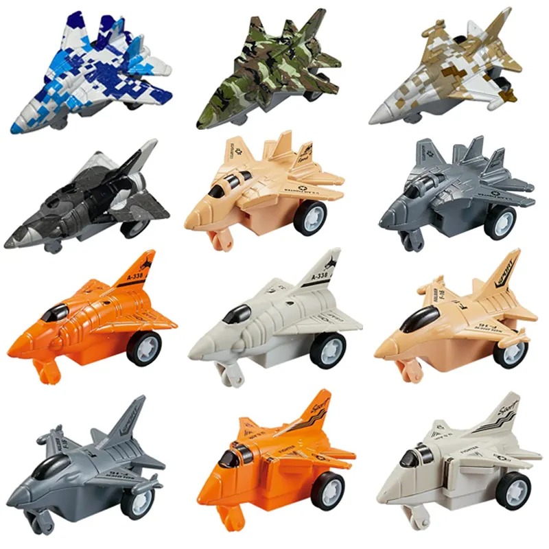 Best Gifts 6 Pcs Sliding Transport Airplane Toy Alloy Diecast Air Plane Scale Model Diecast Plane From Shantou Toy