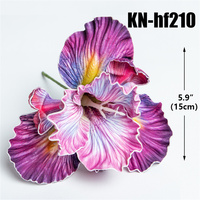 Grande fleur artificielle EV Iris Hawaïenne pour la décoration des oreilles, idéale pour les fêtes tropicales insulaires