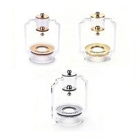 Ensemble de distributeur d'eau Lucite Mayim Achronim avec accents dorés et argentés, cadeau juif Judaica en acrylique Mayim Achronim