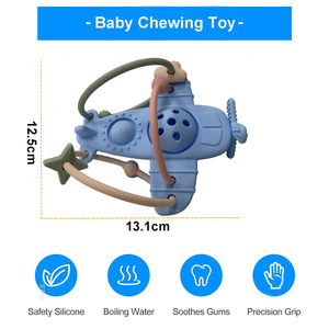 Sucette en forme d'avion personnalisée, en silicone souple, jouet de dentition non toxique <span class=keywords><strong>pour</strong></span> bébé <span class=keywords><strong>pour</strong></span> <span class=keywords><strong>soulager</strong></span> la douleur de la dentition - Product Image 6