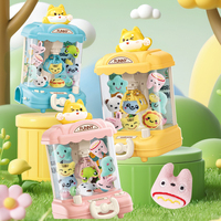 Machine à attraper les peluches pour enfants, jouet éducatif d'intérieur, ours de dessin animé, machine à griffes compacte et portable pour enfants