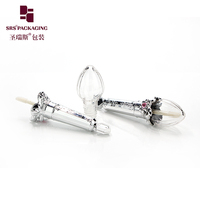 Tube de brillant à lèvres vide en plastique de quantité minimale de commande bas en gros 10ml bouteille de brillant à lèvres de luxe emballage de maquillage