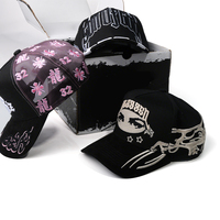 Gorra de Béisbol Negra Personalizada OEM ODM G5 con Chip NFC, Logotipo Personalizado Bordado en Gamuza, Juego Completo, Gorras Baez Hat Shifu