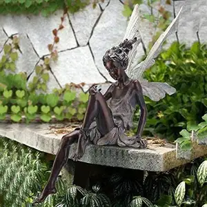 Figurine Statues Customize Fairy Garden Statues Figurines Sculptures Mushroom House Ornaments Resin Craft Handicraft