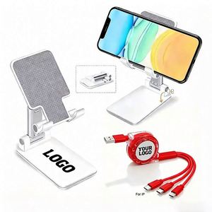 Support de bureau universel portable pour téléphone et tablette, réglable, rétractable, étanche, cadeau promotionnel d'entreprise en gros personnalisé - Product Image 1
