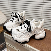 Vente en gros de baskets plateforme pour femmes, hauteur accrue de 6 cm, baskets rétro en mesh, directement de l'usine