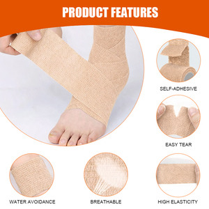 Venda cohesiva autoadhesiva EONBON de tela no tejida para esguinces de <span class=keywords><strong>tobillo</strong></span>, rodilla y muñeca - Product Image 4