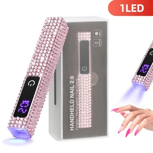 Lampe de séchage portable rechargeable, mini-séchoir à ongles avec écran LED, séchoir à ongles USB, lampe UV LED, design stylo-lampe torche - Product Image 1