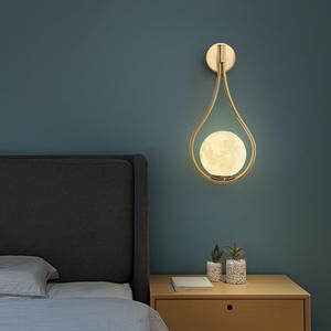 Lampe murale LED sphérique en verre de style nordique, design moderne pour chambre à coucher, salon et bureau - Product Image 5