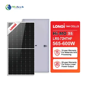 Paneles solares Longi Hi-Mo X6 565W 570W 575W 580W 585W 590W 595W 600W Tecnología de energía verde fotovoltaica 2024 Panel solar Longi