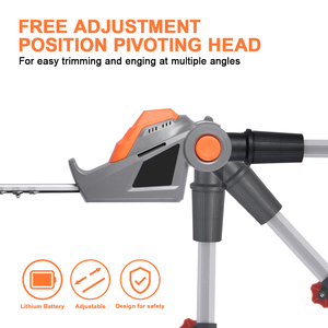 Vertak 18V sans fil longue portée taille-<span class=keywords><strong>haie</strong></span> télescopique pôle Li-ion batterie puissante tondeuse d'arbres de jardin - Product Image 2