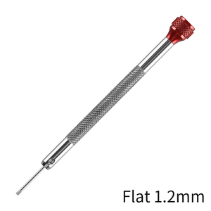 Outils de réparation Tournevis en aluminium coloré pour retirer les <span class=keywords><strong>vis</strong></span> du boîtier de montre et du bracelet de montre 1/1.2/1.4MM Tournevis de précision à tête plate - Product Image 5