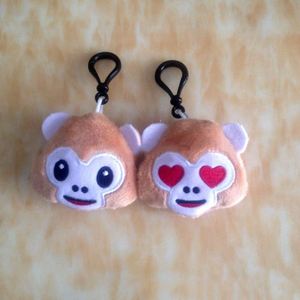 Factory Wholesale Plush Emotion Keychain Mini Cute Emojis Keyring 6cm Cotton Pillows Kids Party Supplies Favor Emotion <b>Key</b> <b>Chain</b> - Product Image 5