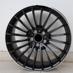 Roue en alliage Flrocky 18 19 20 <span class=keywords><strong>21</strong></span> 22*8.0 8.5 9.5 <span class=keywords><strong>10</strong></span> <span class=keywords><strong>10</strong></span>.5 argent/noir jantes de voiture jantes en alliage pour BENZ - Product Image 4
