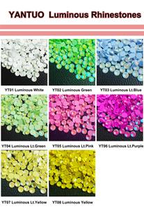 Yantuo toptan Glow karanlık Rhinestone aydınlık Opal düz geri Rhinestones tırnak sanat süslemeleri için - Product Image 6