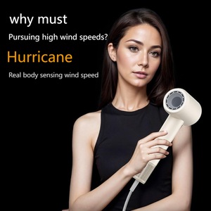 NOUVEAU Sèche-cheveux sans pales haute vitesse, ionique, puissant, avec lampe d'ambiance intelligente, cycle froid/chaud et réglage multi-niveaux - Product Image 3