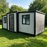 Maison modulaire pliable pour les aventures en plein air avec structure en acier durable