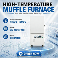 Four à résistance intégré de type boîte à très haute température avec doublure intérieure en fibre céramique JIECHENG SX2-8-17A 1700C 8kW (Shanghai)