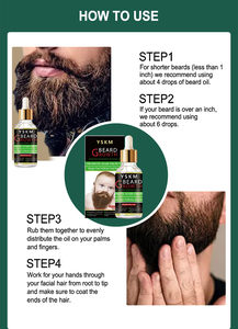 50ml hữu cơ tự nhiên tóc râu tăng trưởng Tinh dầu cho người đàn ông tăng trưởng râu tóc phát triển tránh râu rụng tóc - Product Image 6
