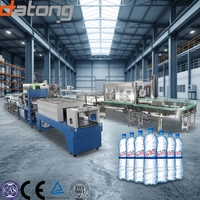 Usine d'embouteillage d'eau minérale entièrement automatique 4000BPH 600ml avec système de purification par osmose inverse, machine de remplissage d'eau pure