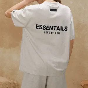 Custom Unisex Oversized Women's Top Hip Hop Summer Clothing Brand Manufacturer Graphic Organic Cotton Essentials Y2k T Shirts