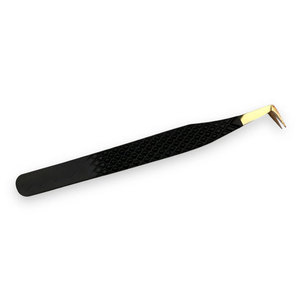 Customized Stainless Steel Eyelash Tweezers Precision Durable 10mm Length <b>Smooth</b> Tip Lash Extensions <b>Tools</b> Logo Beauty High - Product Image 4