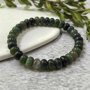 Bracelet en pierre naturelle avec perles de verre colorées, géométrie sacrée, livraison rapide, prix progressif - Product Image 1