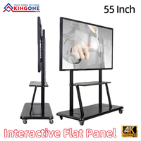 Pizarra Digital Interactiva Inteligente de 55 Pulgadas, Pantalla Táctil LCD 4K, para Conferencias, Fabricada en China