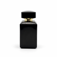 Eau de Parfum Luxe Shadowy Edge pour Homme 80ml, Parfum Boisé Longue Durée avec Flacon Carré Noir et Coffret Cadeau Médaillon Doré