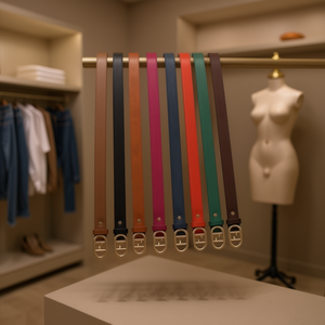 Ceinture en tissu CINTURONES avec boucle de type fermoir, sangle droite en PU de 2,8 cm - Product Image 1