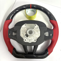 Volant en cuir en fibre de carbone personnalisable pour les modèles compatibles BMW LCI F10 F12 F30 F90 G05 G20 G80 G82 E46 E60 E90 E92