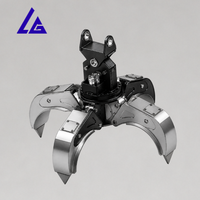 Pince de préhension stable à 5 voies avec connexion hydraulique pour la manipulation des métaux, type « Orange Peel », pour les opérations de récupération des déchets