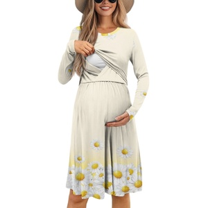 Order Online Yellow Maternity Dress Soft Material & Size Options |  Alibaba.com