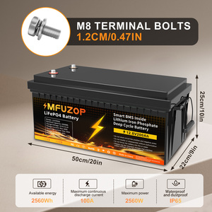 Baterai LiFePO4 12V 200AH Paket Baterai Lithium LFP 12.8V untuk RV/Golf Cart/Yacht/Marine Penyimpanan Energi Surya Garansi 3 Tahun - Product Image 2