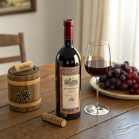 Étiquettes d'emballage de bouteille de vin respectueuses de l'environnement personnalisées pour une décoration de bouteille de vin durable