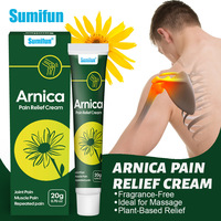 Crème chauffante professionnel Sumifun à l'Arnica et à la Confrérie pour le soulagement des douleurs articulaires (genoux, cou)