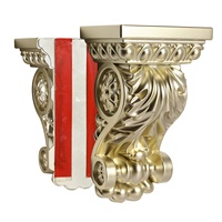 Élégant support de corbel en ABS massif sculpté de style européen pour îlot de cuisine, durable, écologique, résistant à la pourriture et à l'humidité