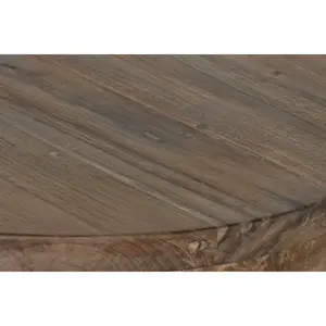 MESA DE COMEDOR DE MADERA DE TÉK 220X110X78 DOBLE SOPORTE NATURAL - Product Image 1