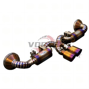 Vortex Blue Titanium Valvetronic Catback Exhaust For Porsche 911 992 GT3 4.0L 2022-2025 Direct Bolt-On Replacement <b>Kit</b> - Product Image 4