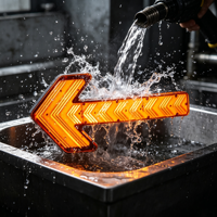 Barre lumineuse directionnelle à LED haute intensité 222W, couleur ambre, boîtier en PC, signalisation de circulation pour la sécurité des camions et des véhicules