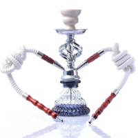 Accessoires pour fumer, grand narguilé allemand en acier inoxydable de luxe, Chicha Chicha narguilé