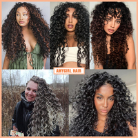 Hawaii Curl Bundle 18 pouces Ocean Wave Crochet Tresses Naturel Fibre Haute Température Synthétique Pré-étiré Tressage Cheveux Teints