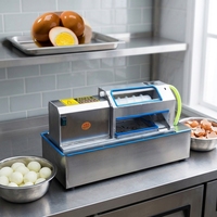 Petite machine commerciale automatique de décortiqueur d'œufs de caille épluchant et épluchant les œufs Machine à éplucher les œufs de caille